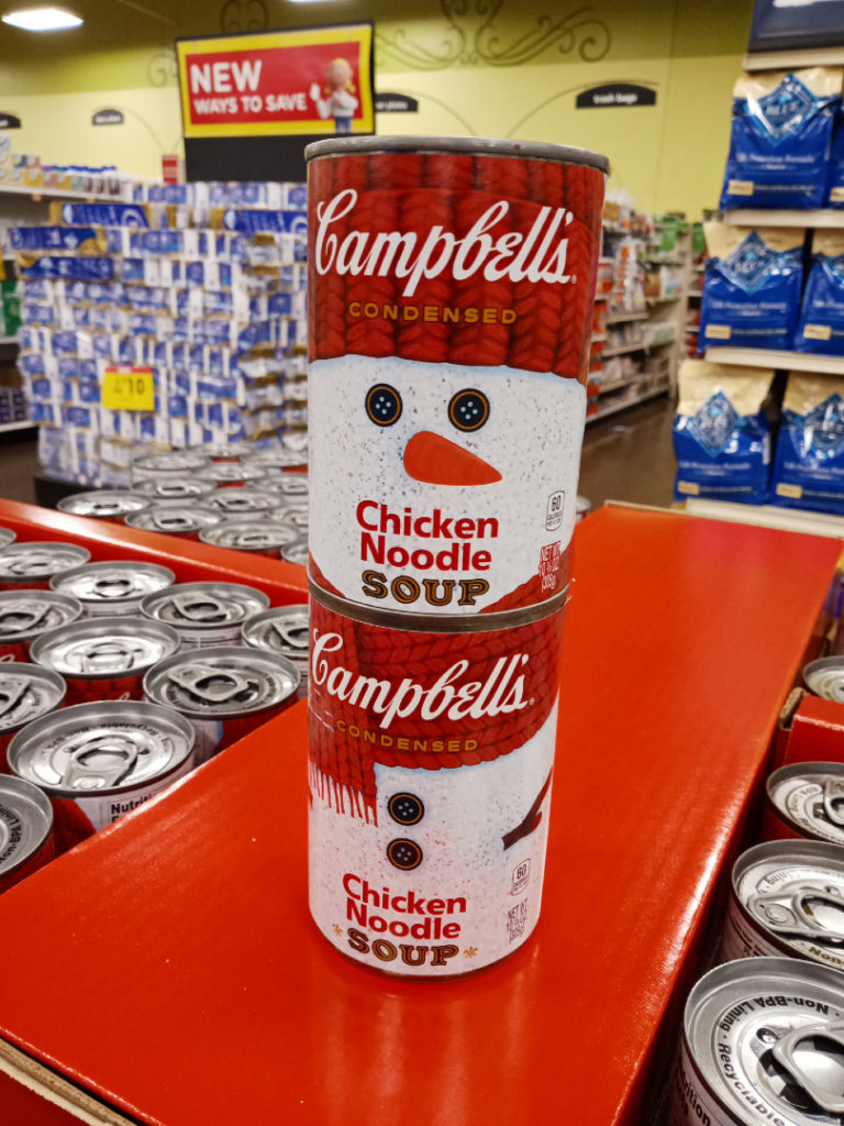 Chicken Noodle Snowman